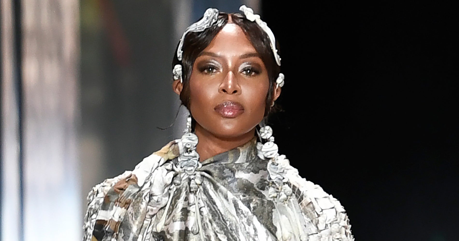 Naomi Campbell Models Fendi Peekaboo Spring 2023 Bag