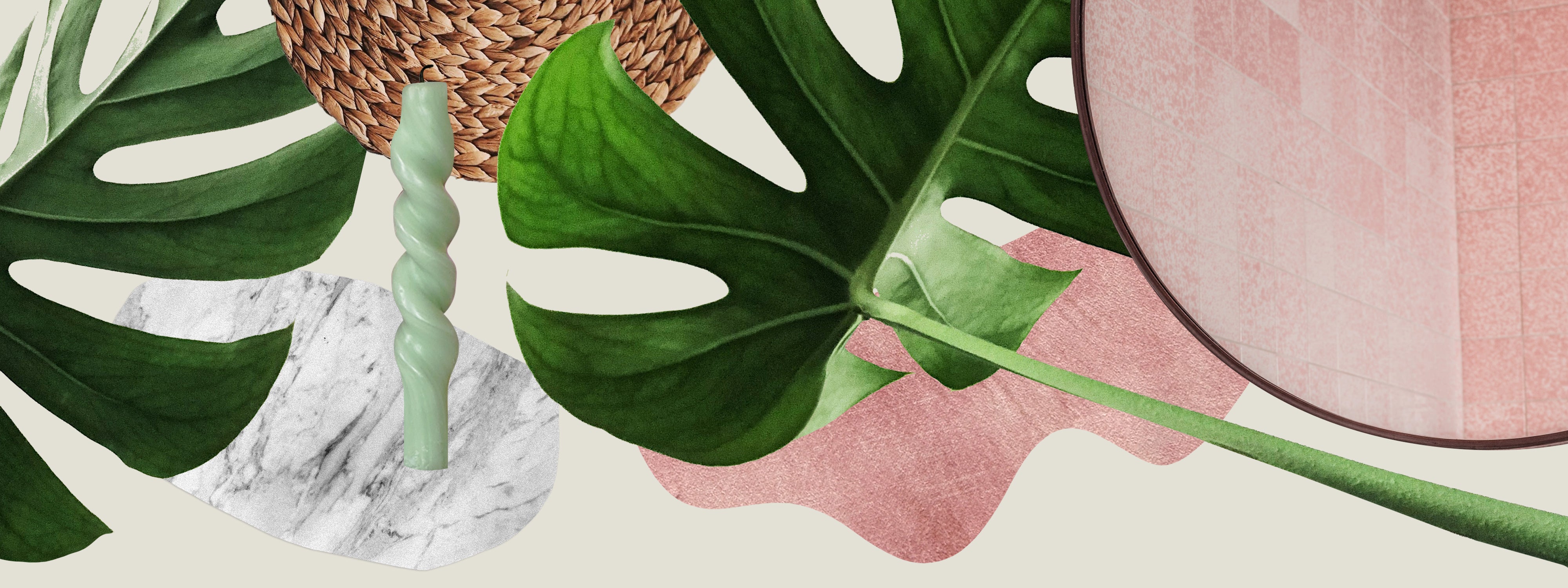 A composite of popular home decor trends