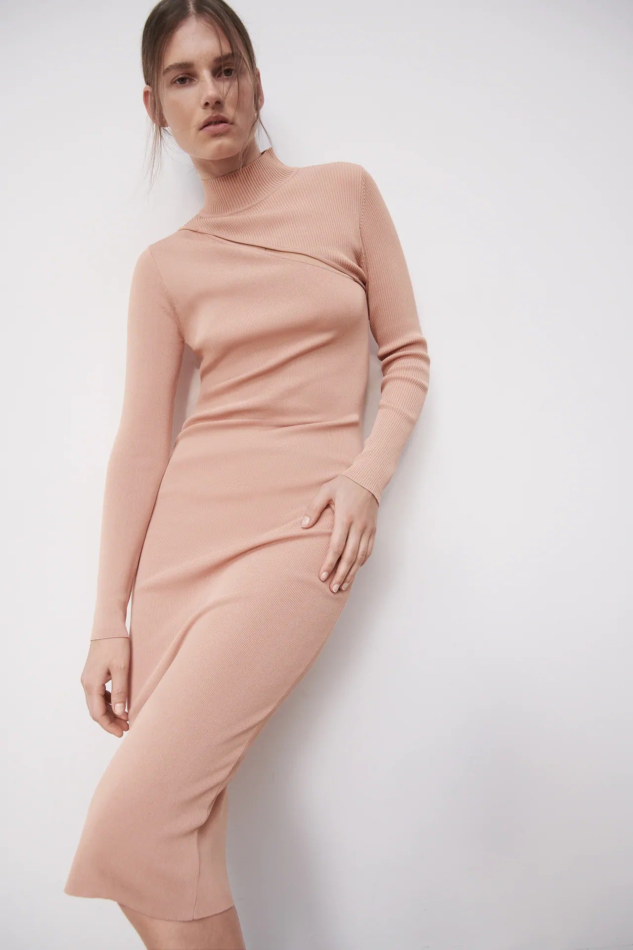 Zara + Cut Out Knit Dress