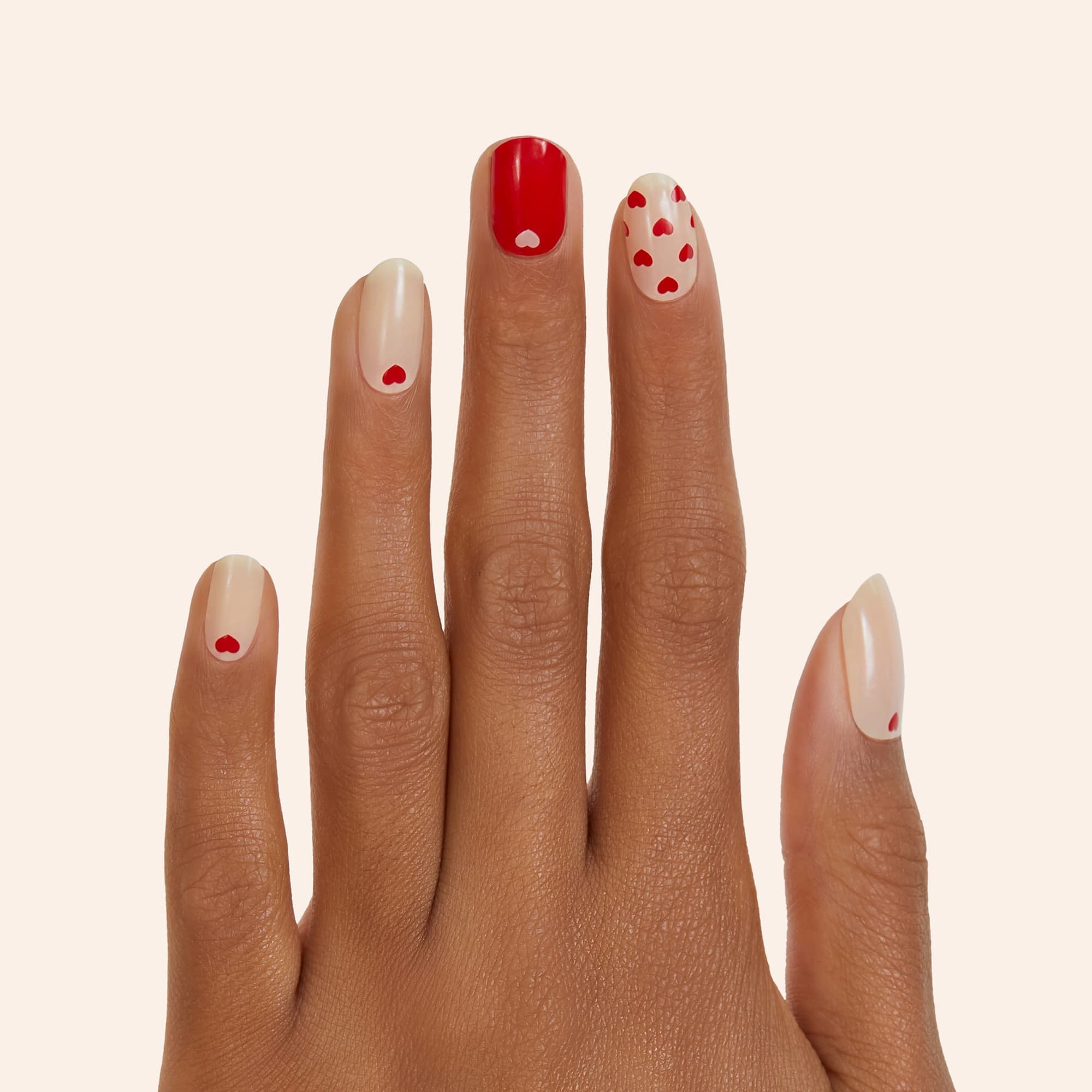 Nail stickers hearts discount