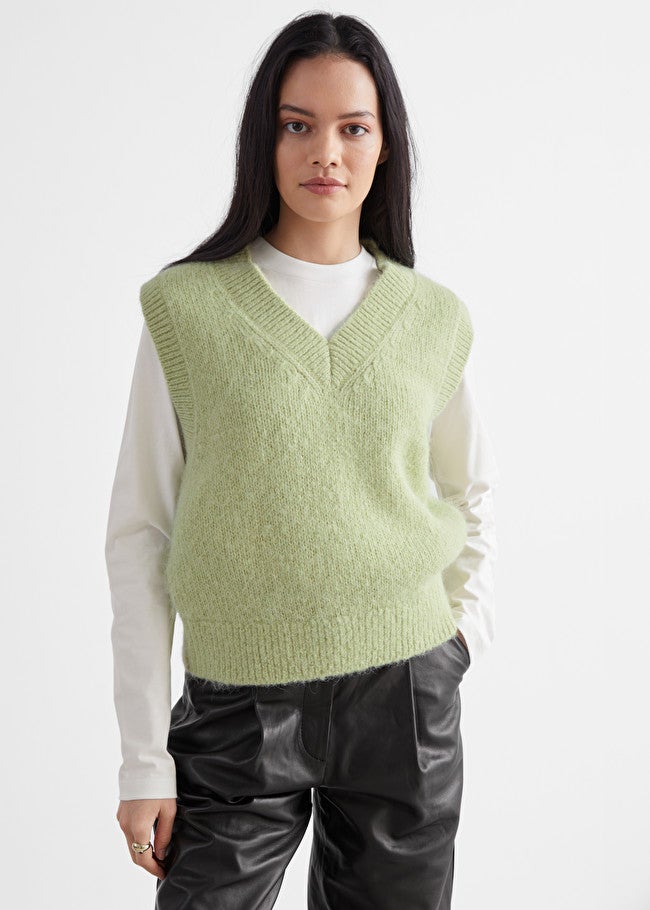 wool knit vest