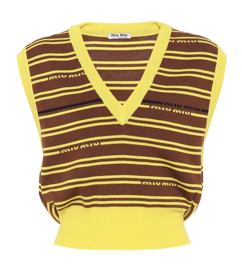 Miu Miu virgin wool cardigan - Brown