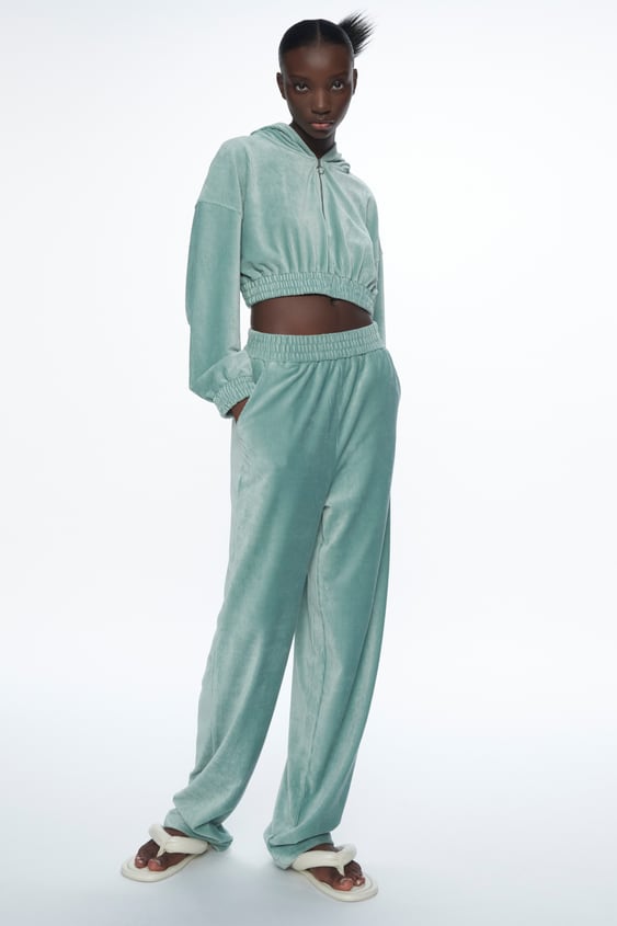 Zara PRINT VELVET PANTS Mall Of America®, 48% OFF