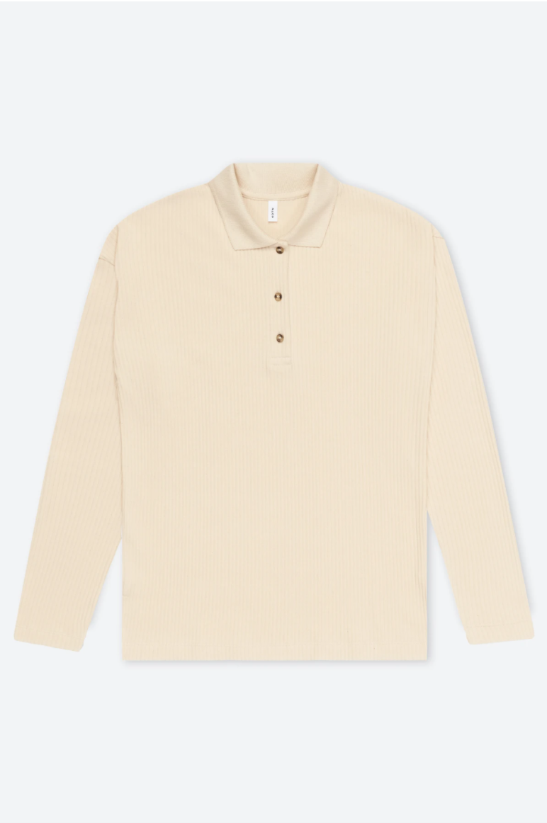 Kotn + Ribbed Relaxed Polo