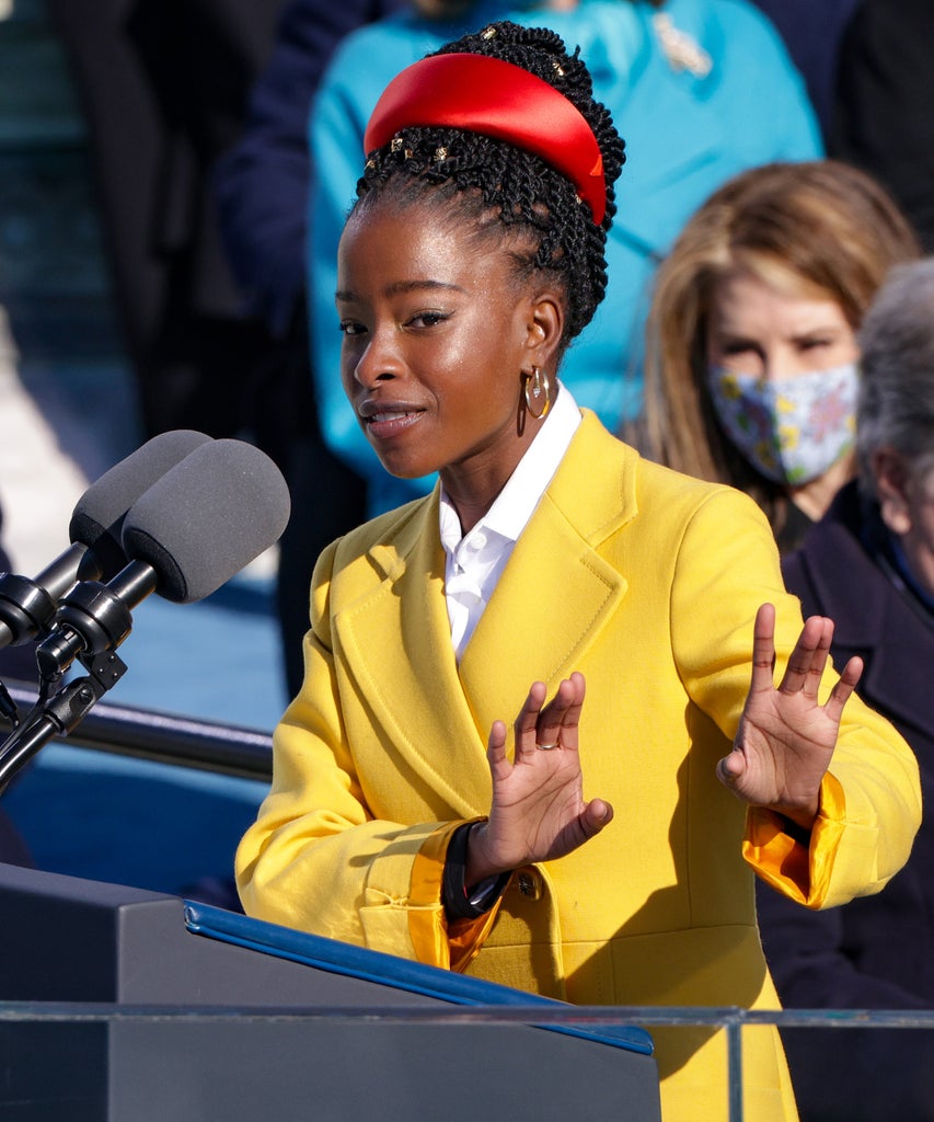 Amanda Gorman’s Time Dress Mirrored Her Inauguration Look