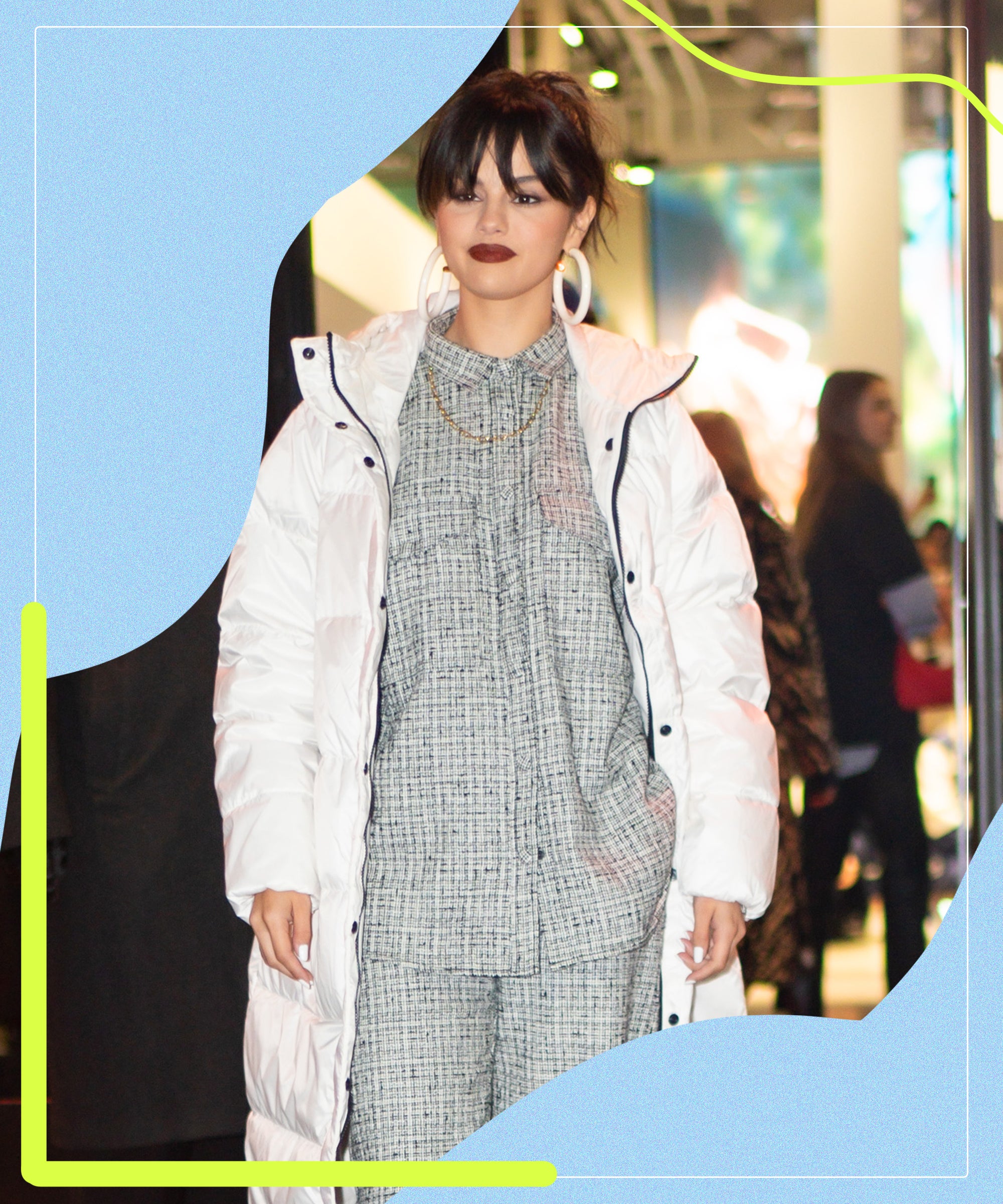 Selena Gomez Grey Slide On Boots Street Style 2023