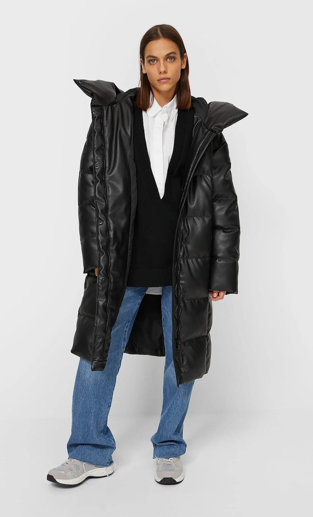 Stradivarius long shop puffer coat
