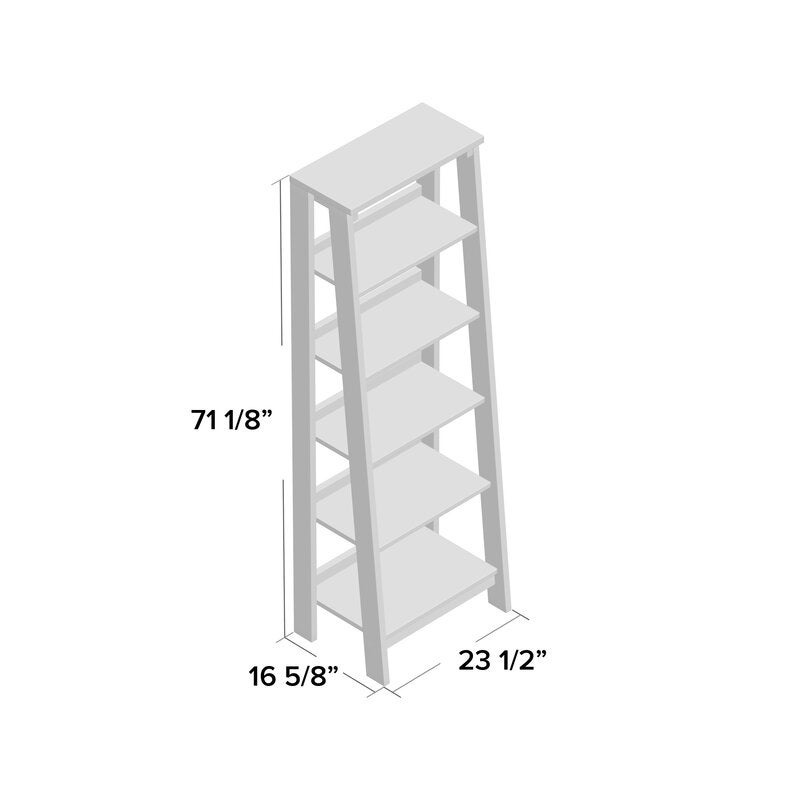 Massena cheap ladder bookcase