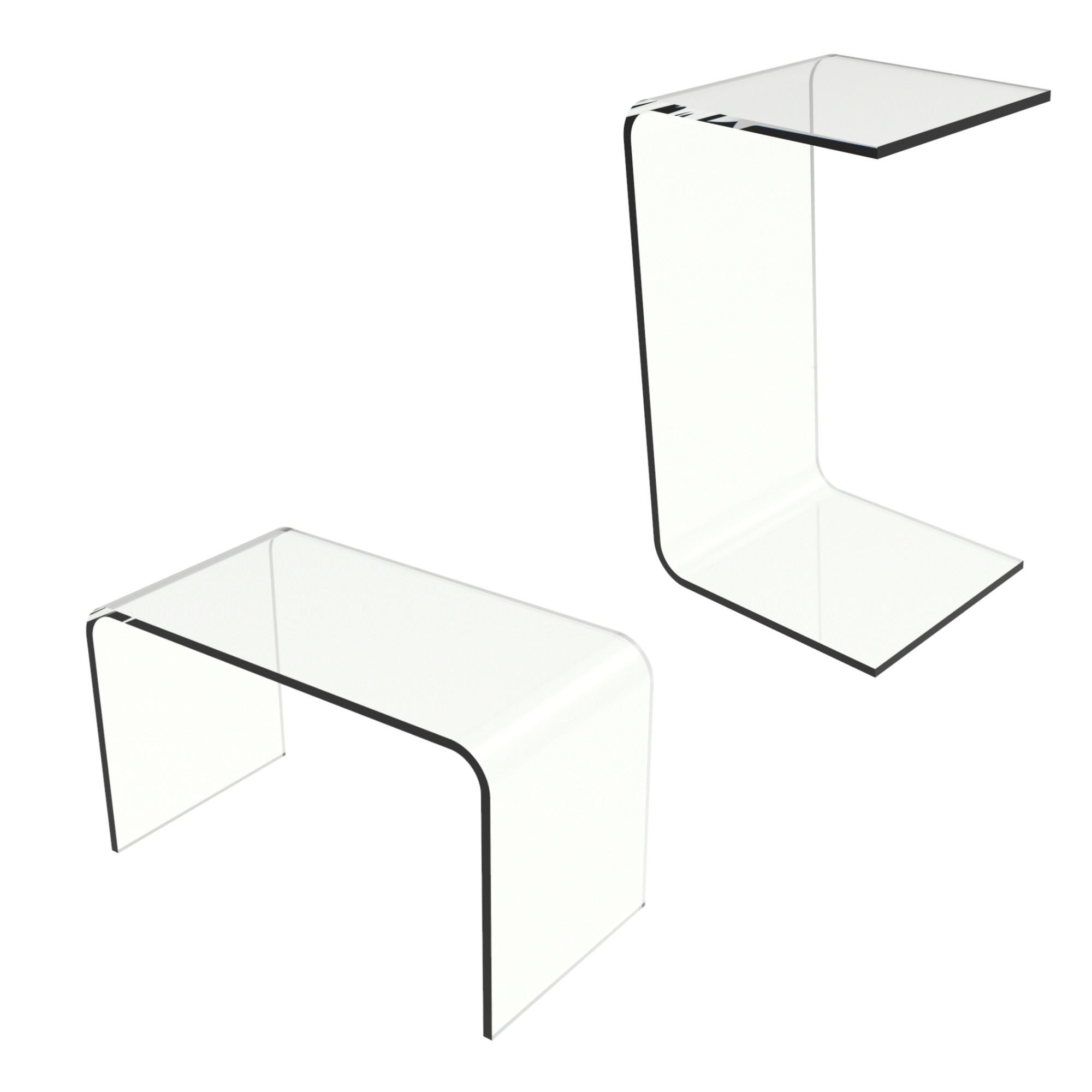 Lavish Home + Acrylic Side Table