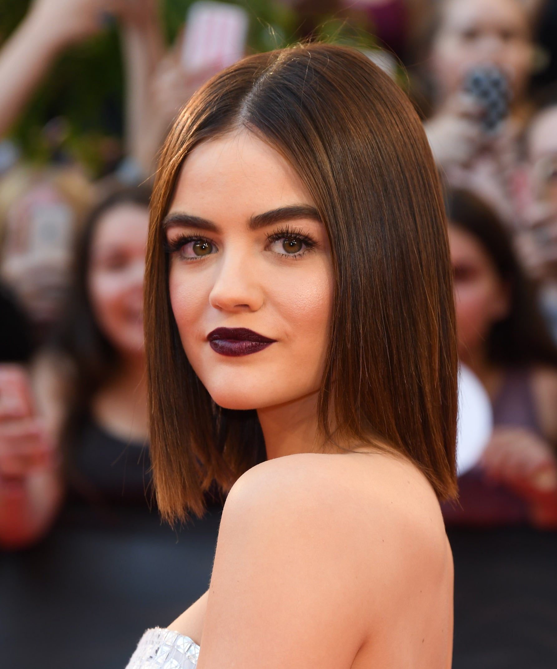 Lucy Hale Dyes Hair Golden Blonde From Black For Winter