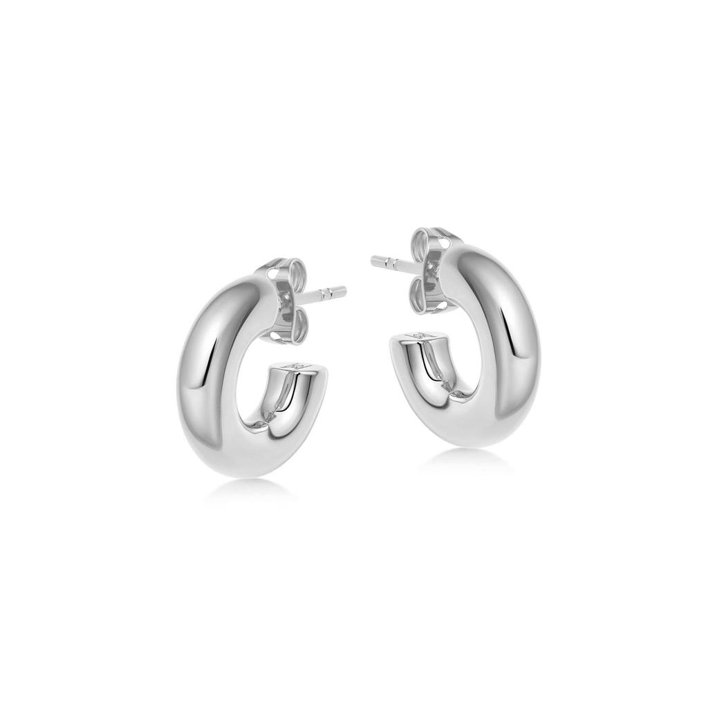 Missoma + Silver Chubby Mini Hoop Earrings