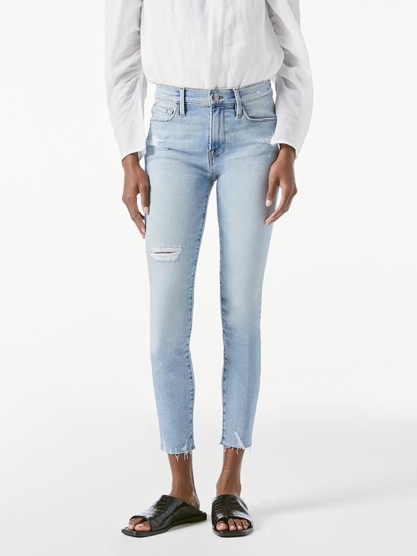 Frame le skinny de jeanne raw edge sale