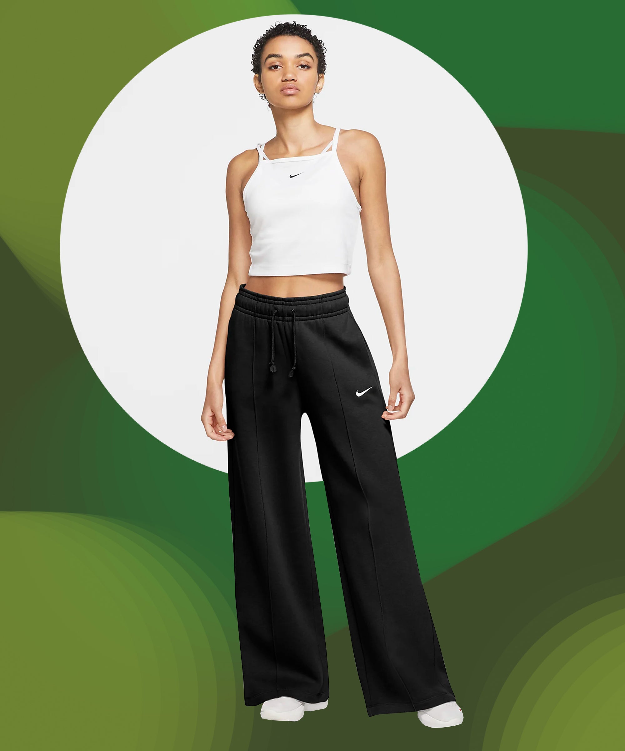 wide leg cotton lounge pants