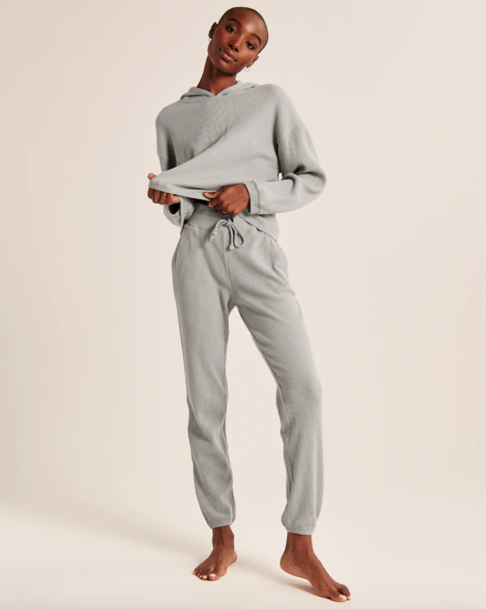 Waffle Knit Sets Are The New Must-Have Loungewear Trend