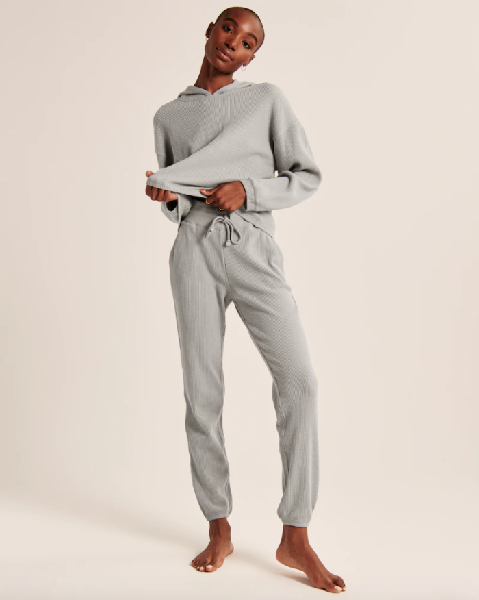 Waffle Knit Sets Are The New Must Have Loungewear Trend