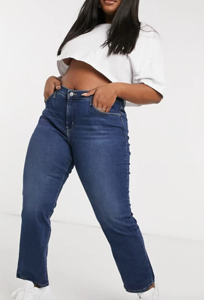 Levi's 314 shaping straight jeans plus size hotsell