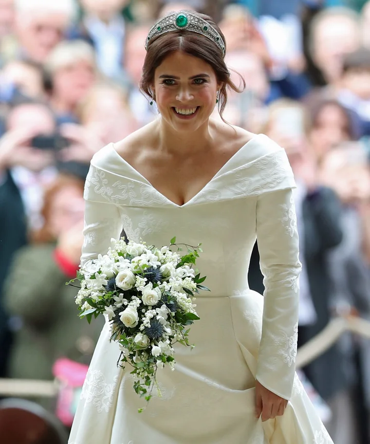 Tiara Victoria Beckham Wedding Dress Princess Eugenie Wears This