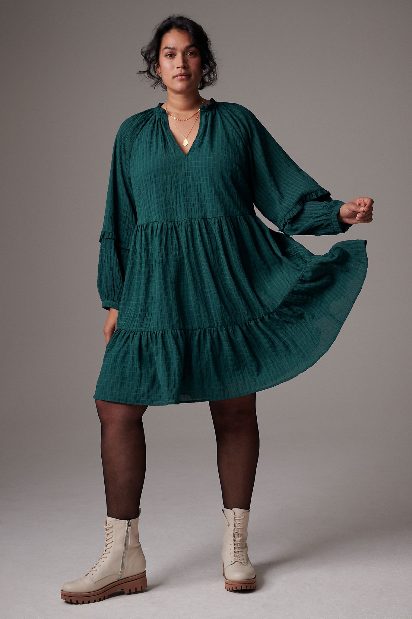Tiered tunic dress 2025