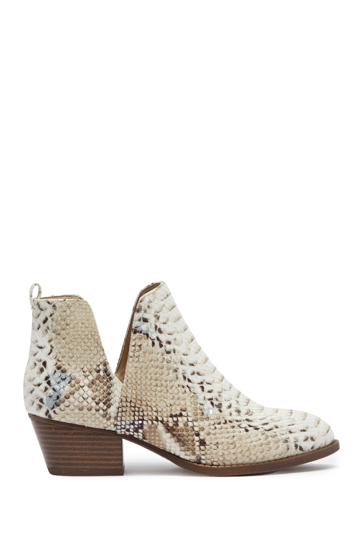 daren snakeskin embossed lace up boot