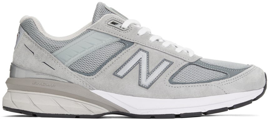 New Balance + Grey Made In US 990 v5 Sneakers