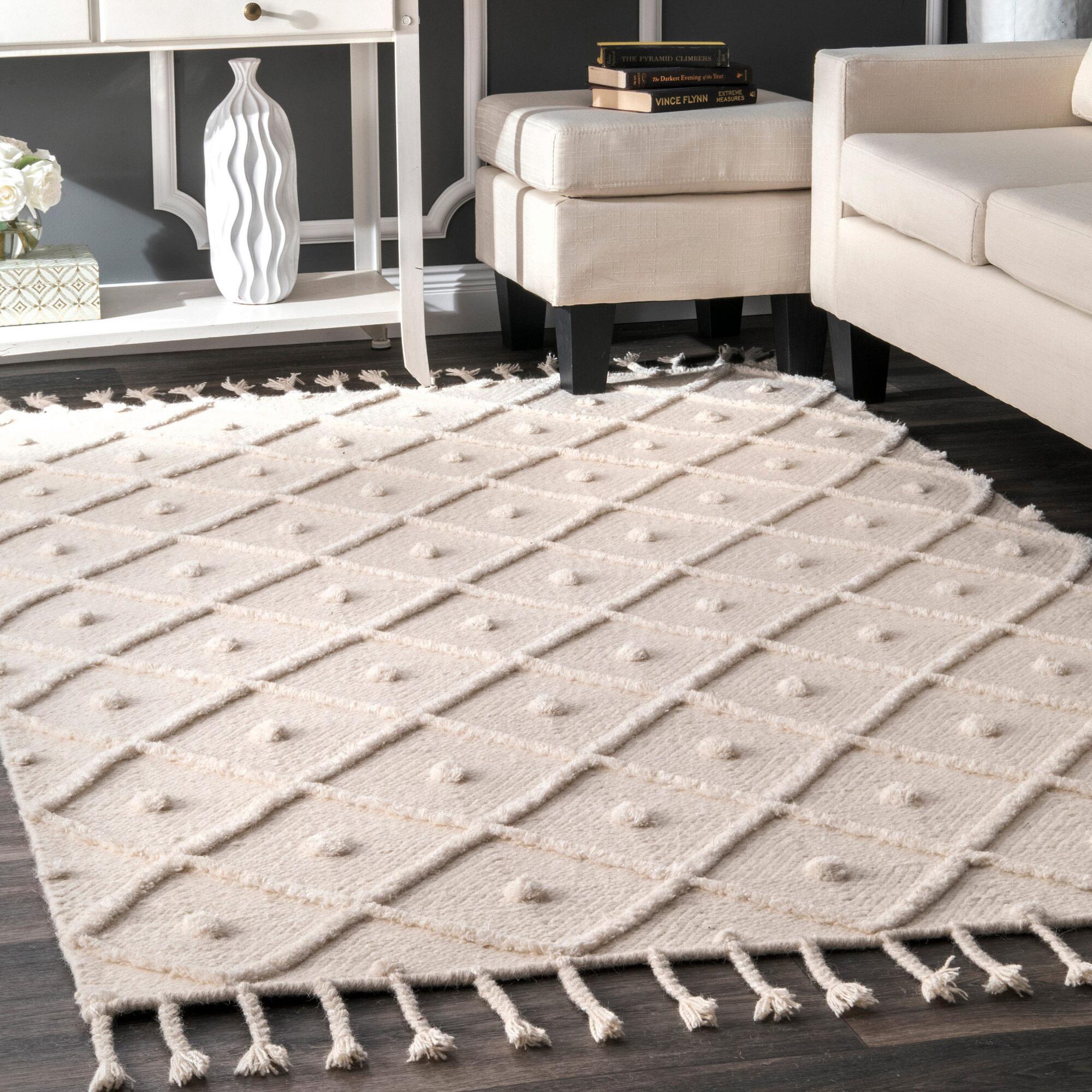 World Market + Diamond And Dot Wool Deandra Area Rug
