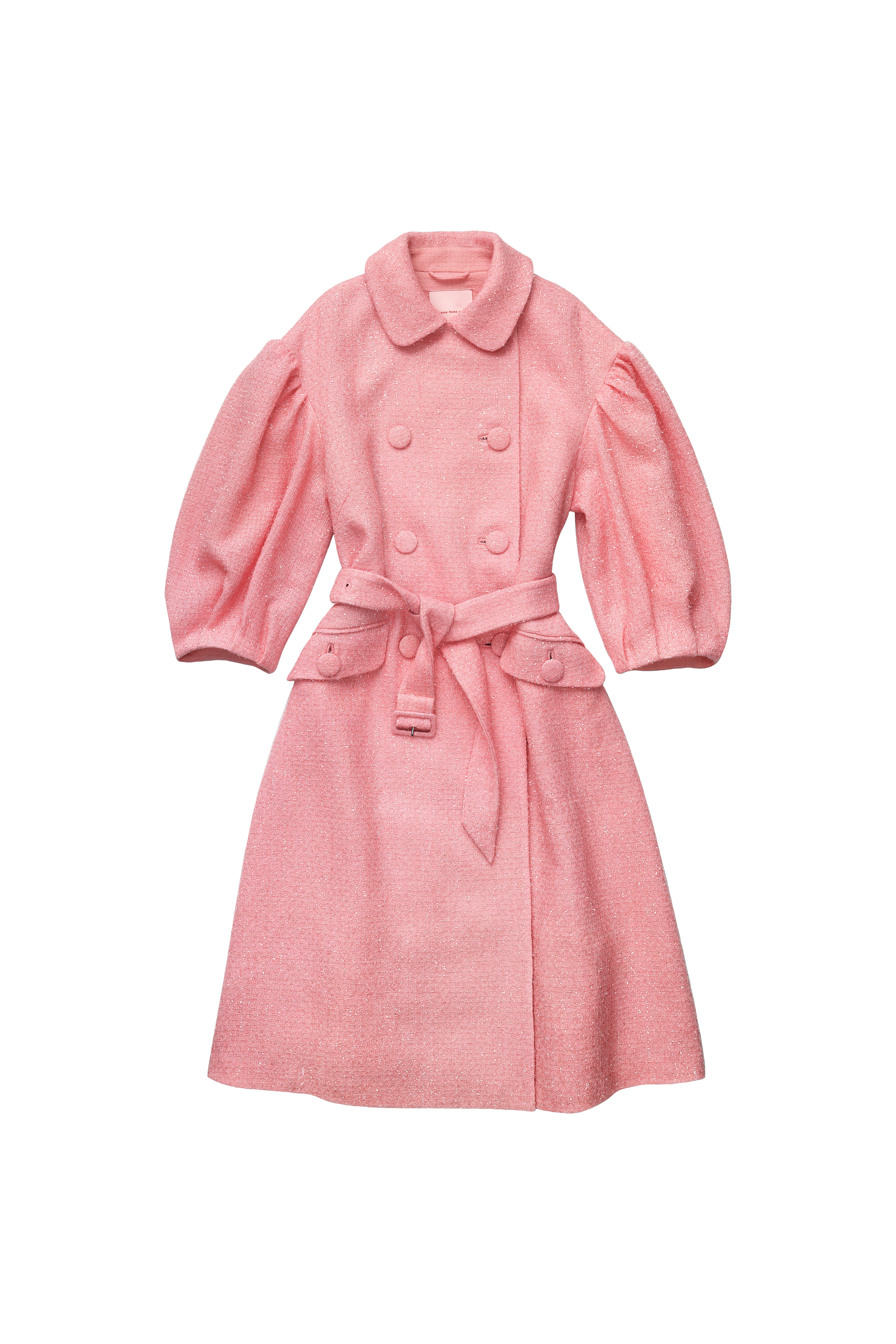 Tweed Coat Trench Coat Pink Coat H&m Wool Coat Simone Rocha Pink