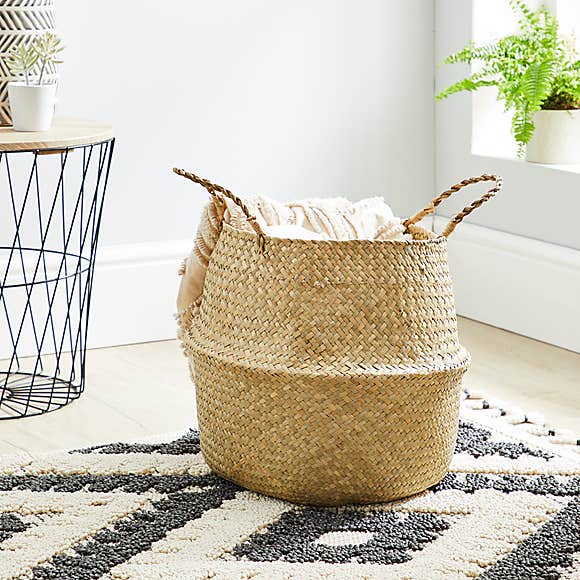 Dunelm + Natural Belly Storage Basket