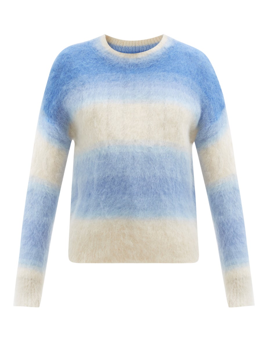 Isabel Marant Étoile + Drussel Gradient Stripe Mohair-blend Sweater