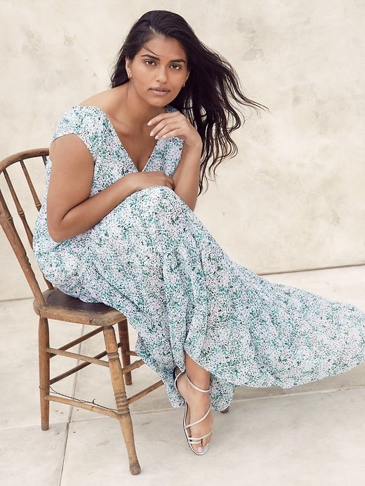 Banana Republic + Floral Maxi Dress