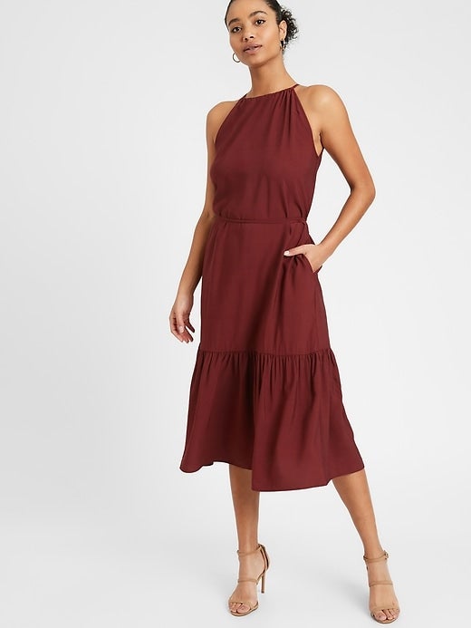 Banana Republic + Halter Midi Dress