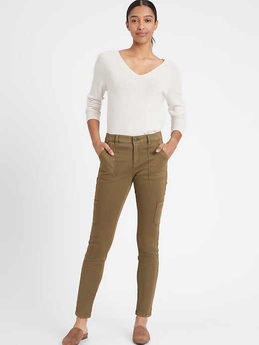 Banana Republic + Mid-Rise Skinny Cargo Chino