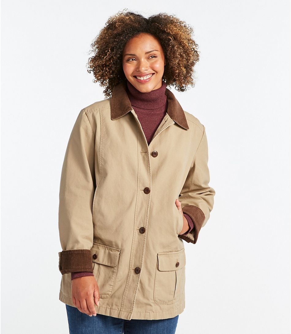 Bean Women’s Adirondack Barn Coat, Flannel-Lined