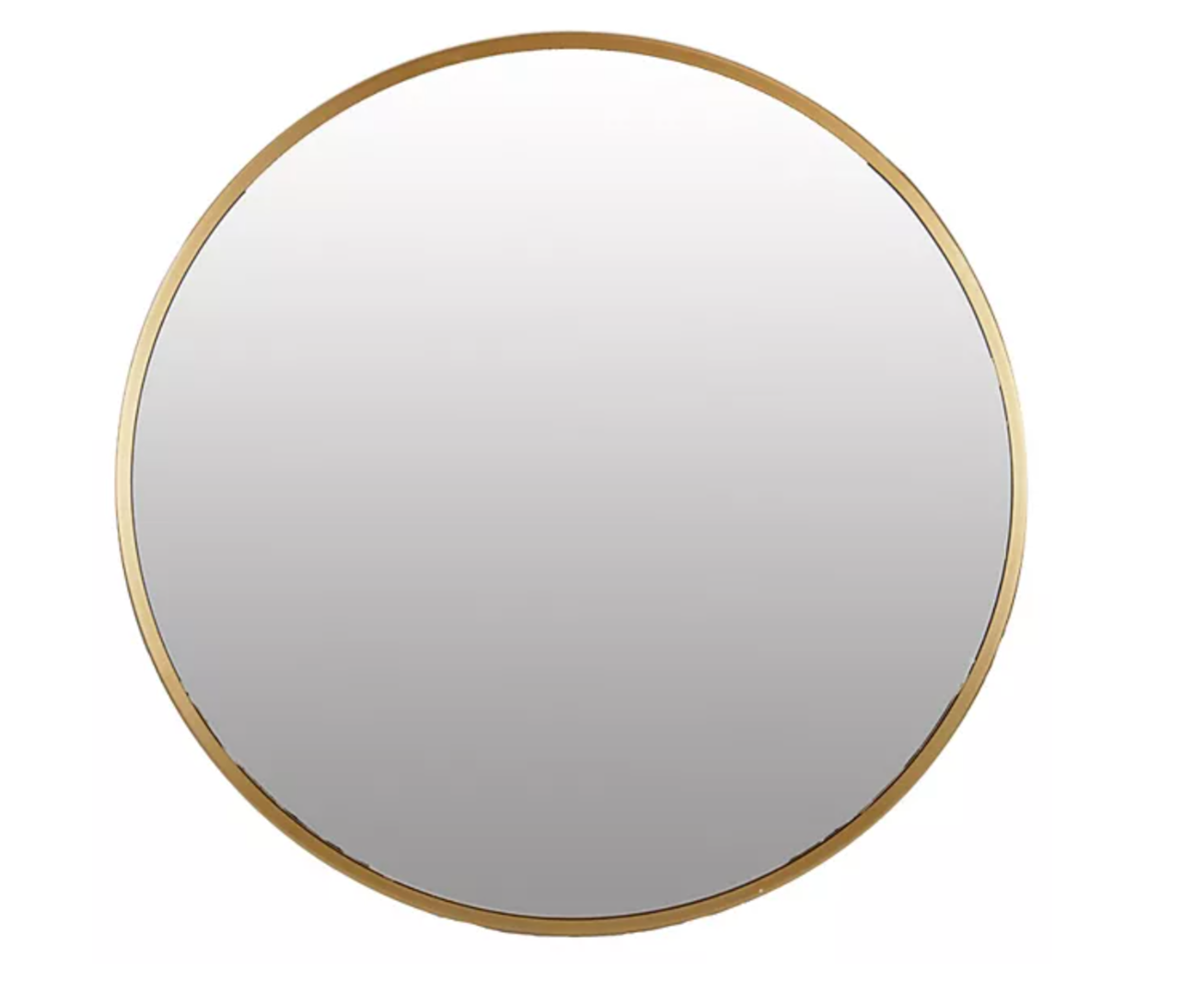 Belle Maison + Round Gold Finish Mirror