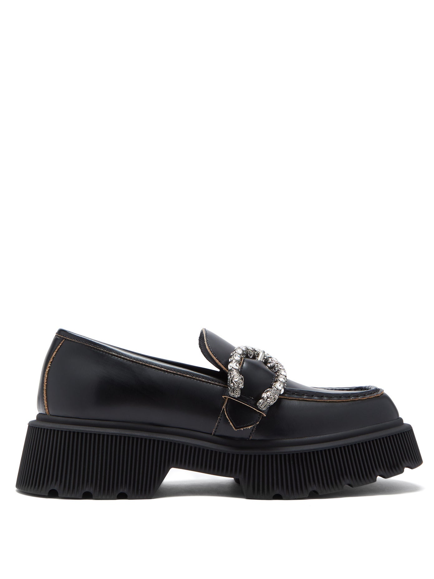 chunky platform loafers women's