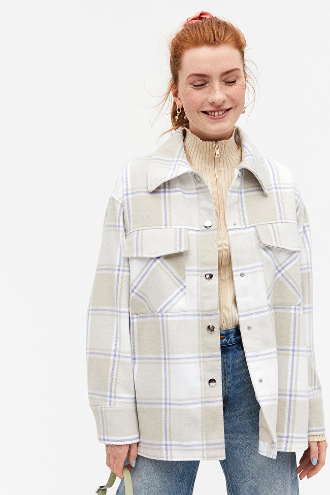 regular fit shacket
