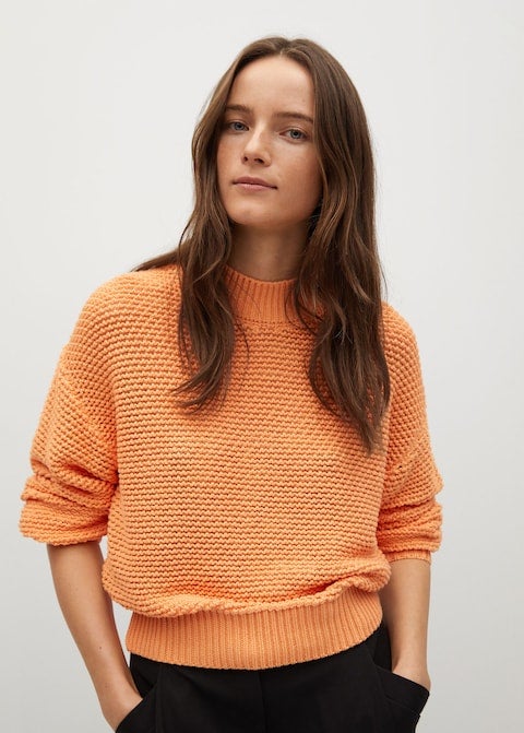 Pastel orange sweater sale