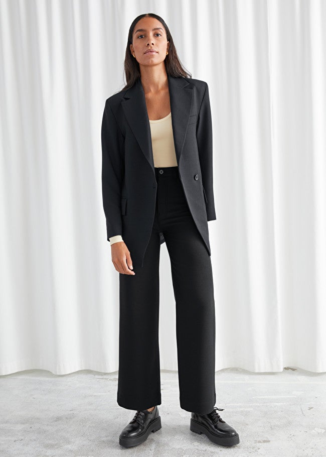 & Other Stories + Oversized Asymmetric Single Breasted