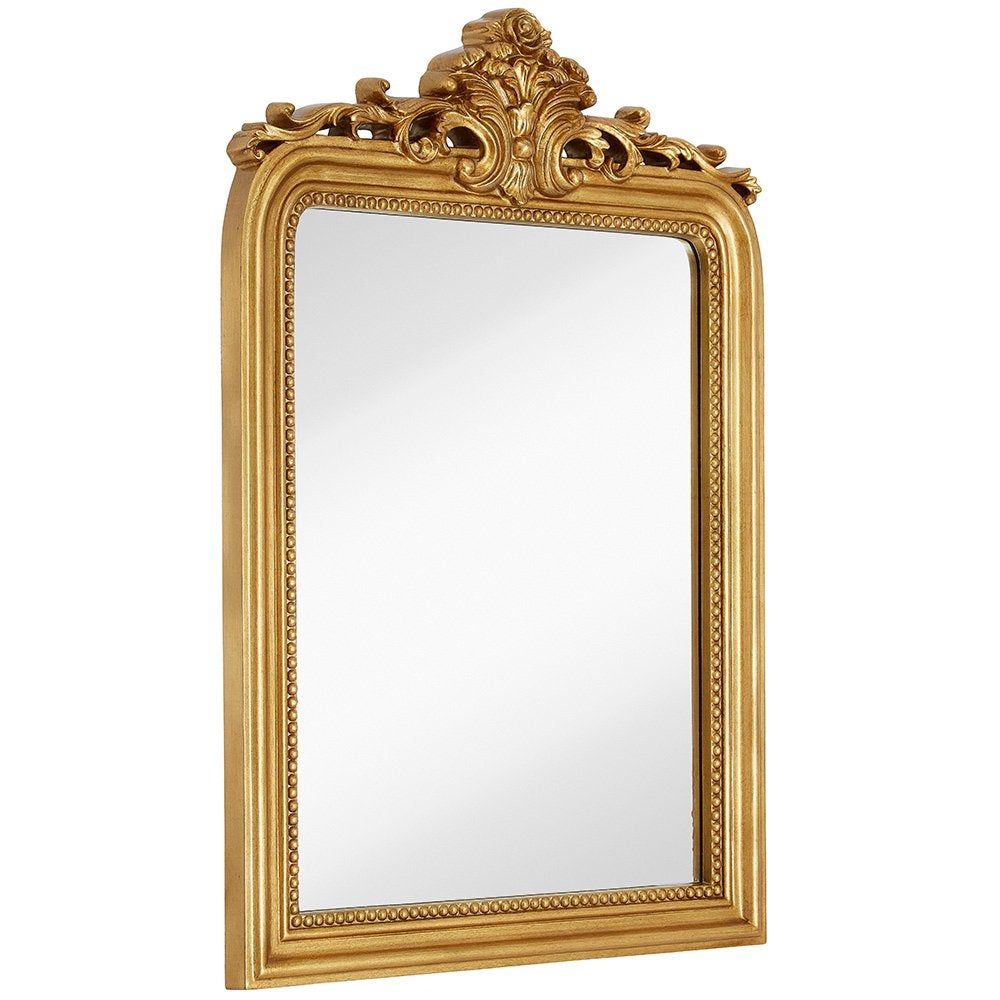 Hamilton Hills + Gold Baroque Wall Mirror, 24″ x 36″