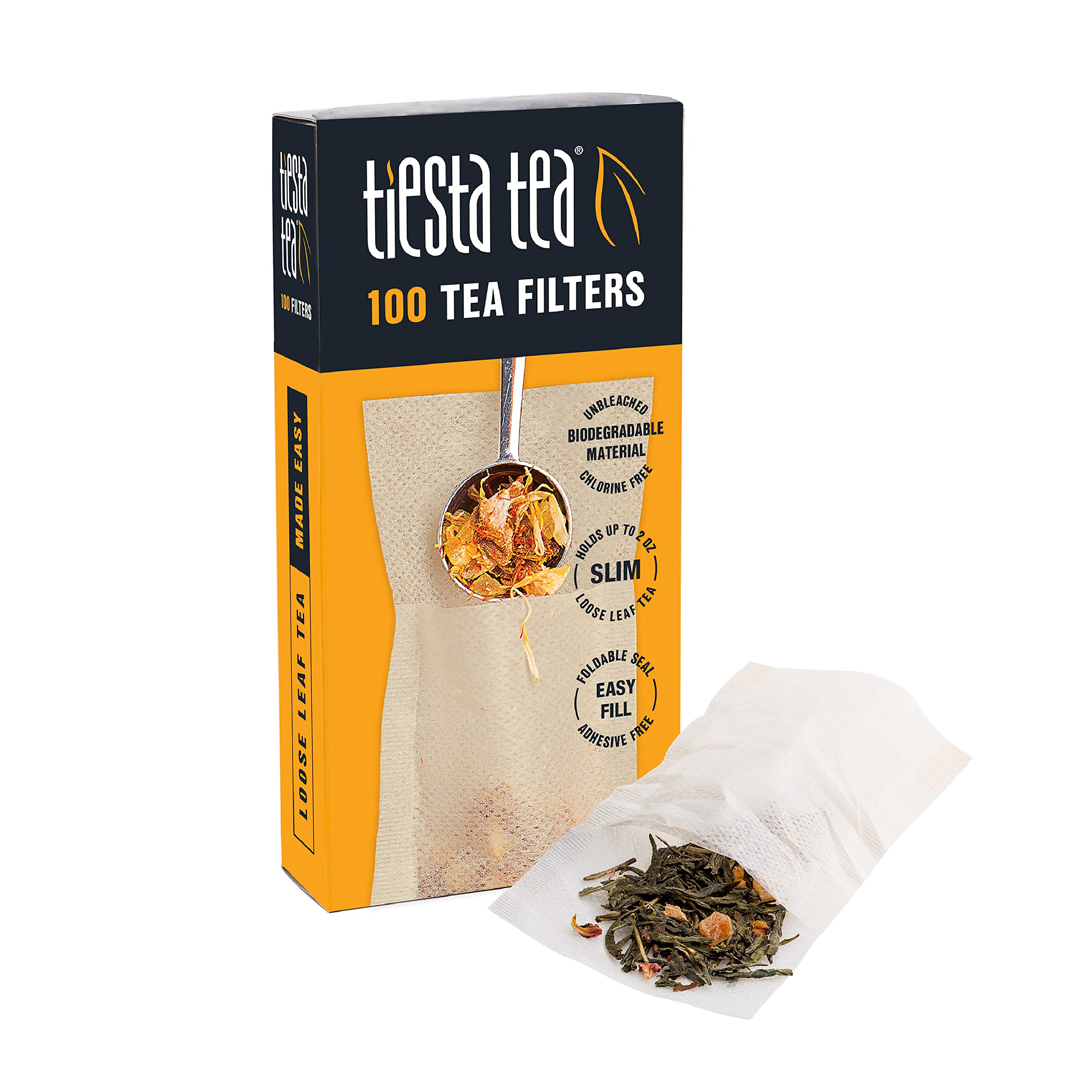 Tiesta Tea + Loose Leaf Tea Filters, 100 Count