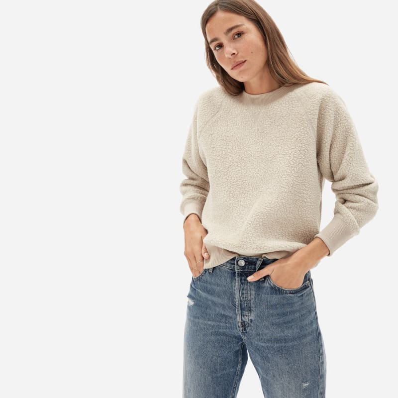 Everlane The ReNew Fleece Raglan Sweatshirt