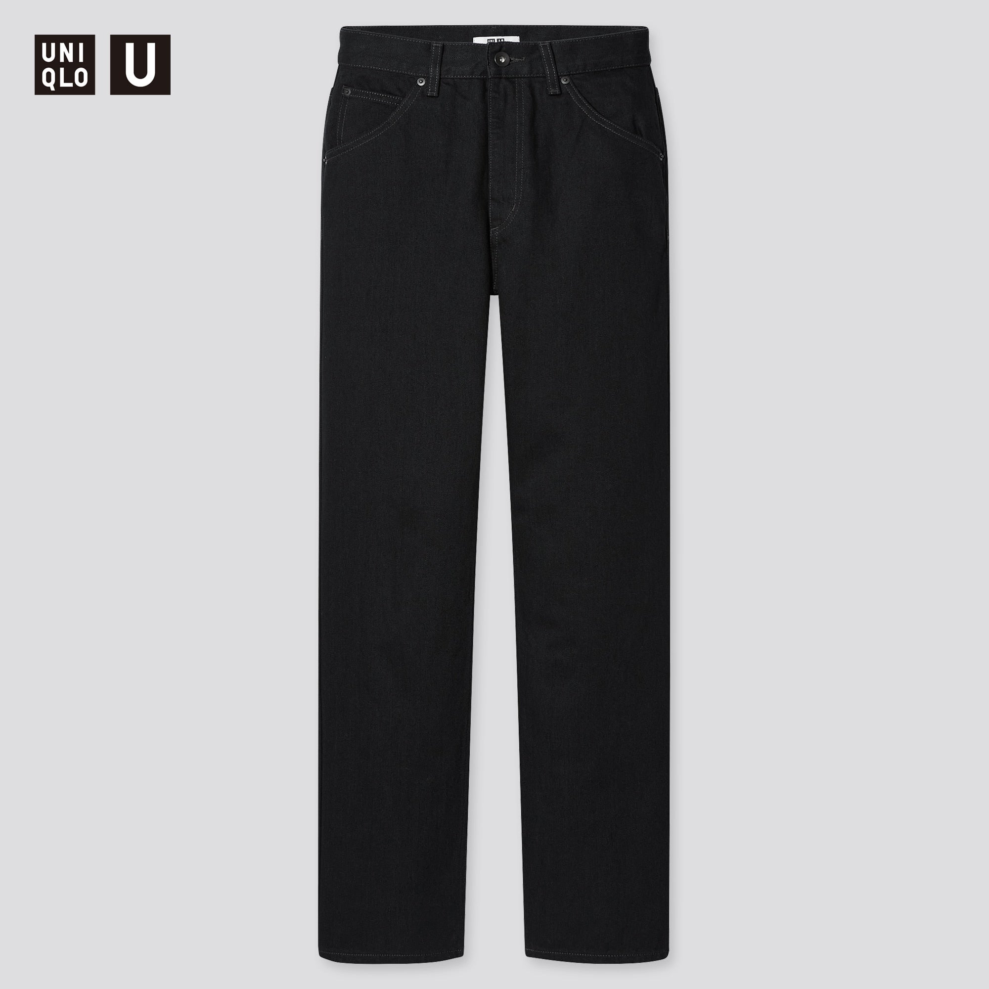 black relaxed jeans