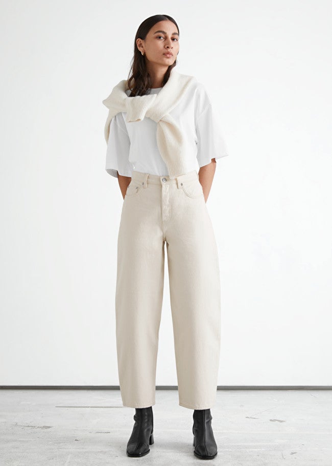 Other Stories Major Cut Cropped Jeans