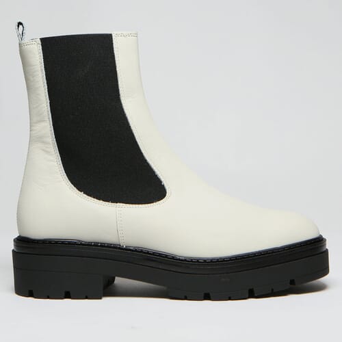 Schuh + White Alexa Leather Chelsea Boots