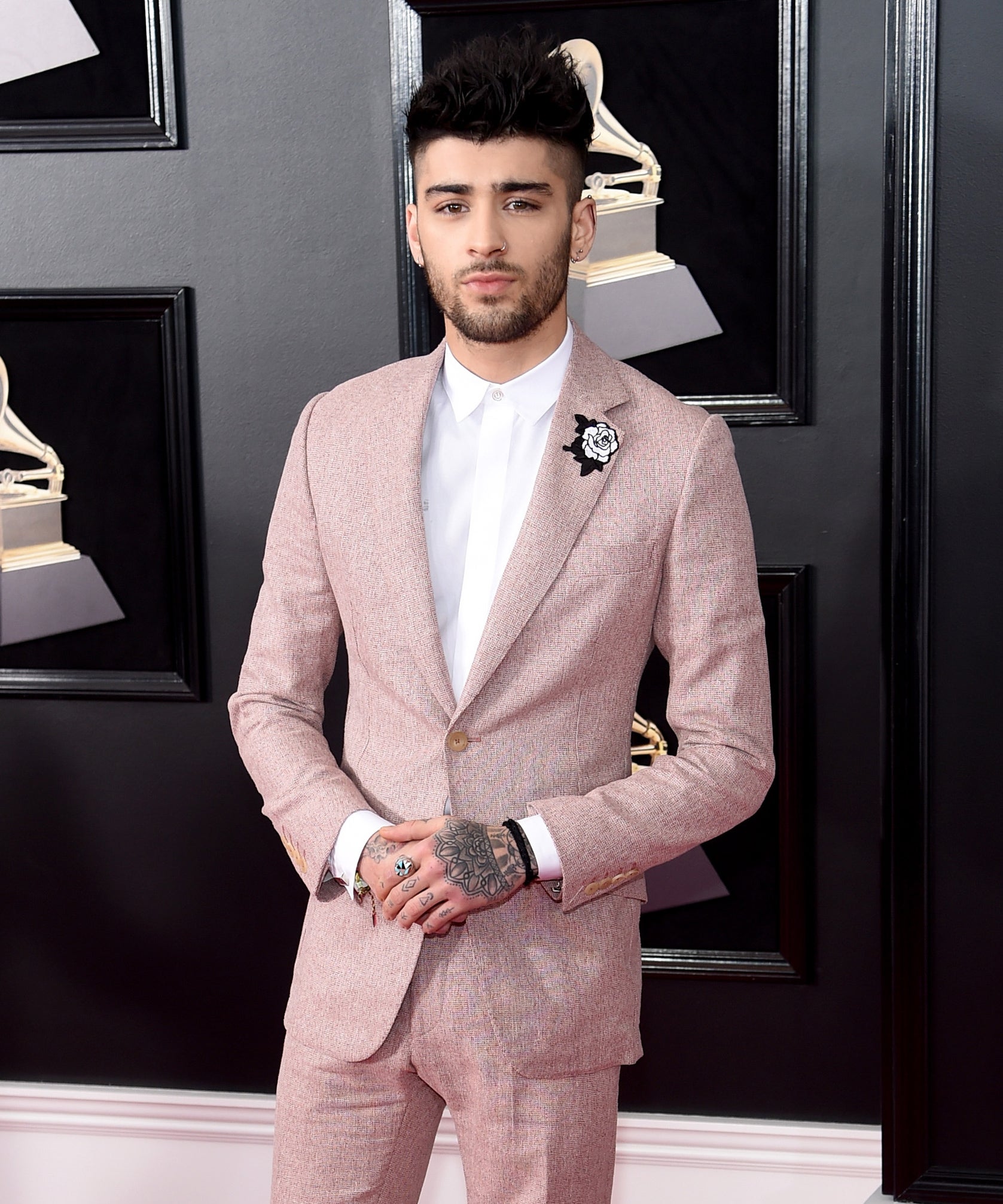 Zayn malik on sale pink blazer