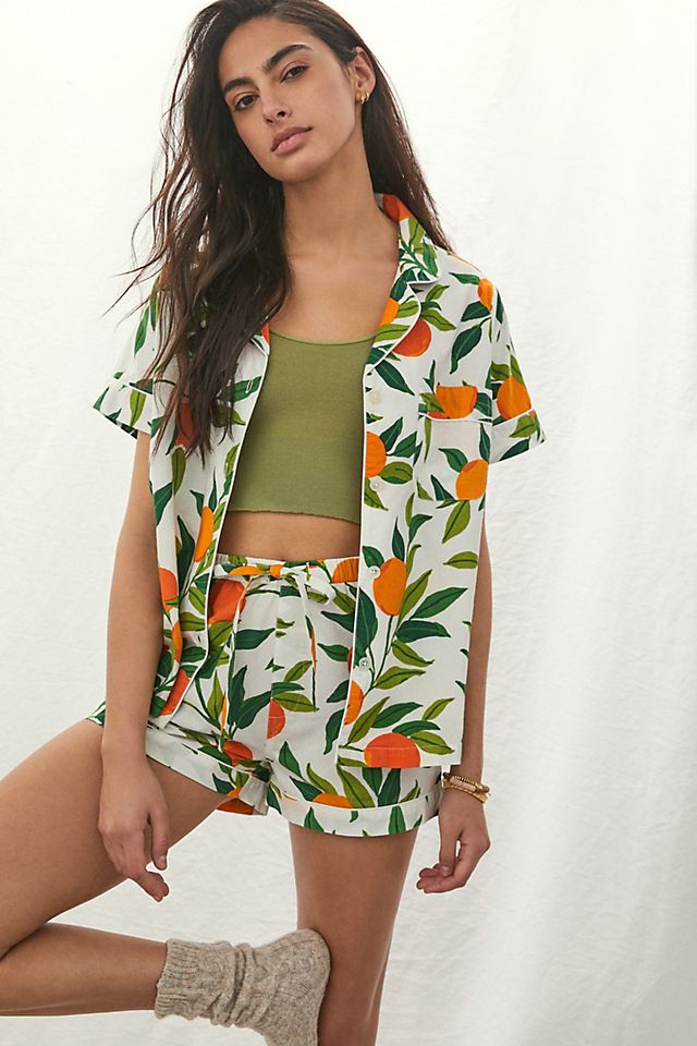 Printfresh clementine pajama set