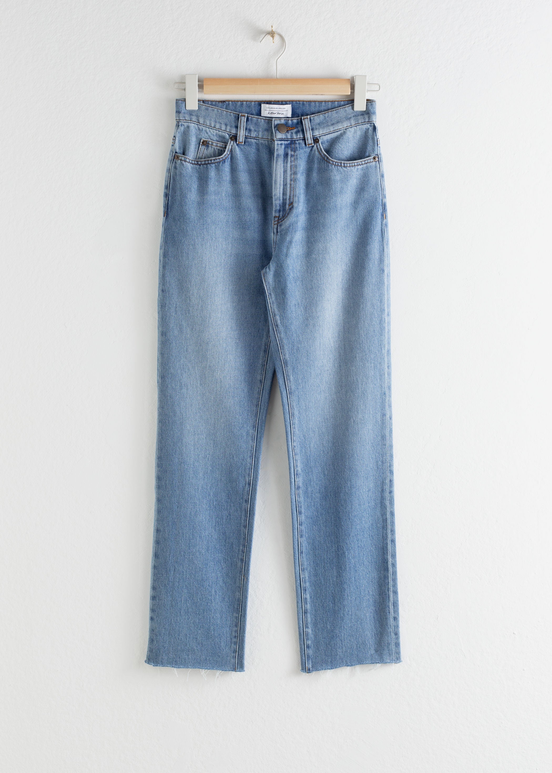 slim high rise jeans