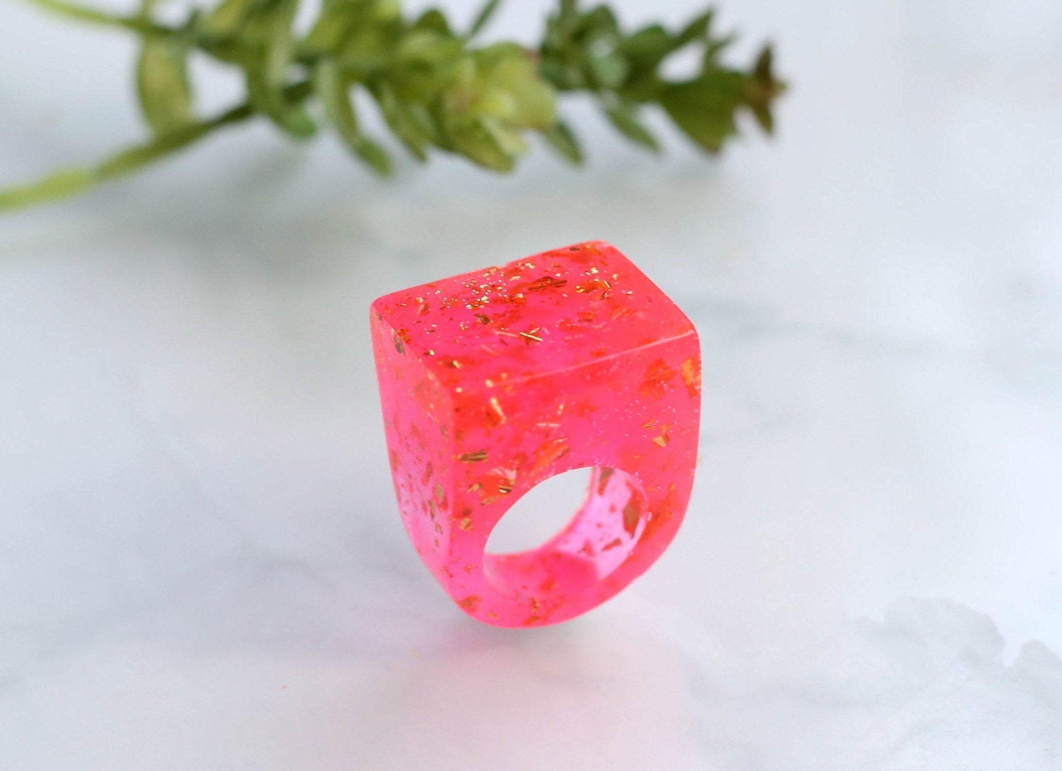 Statement sales resin rings