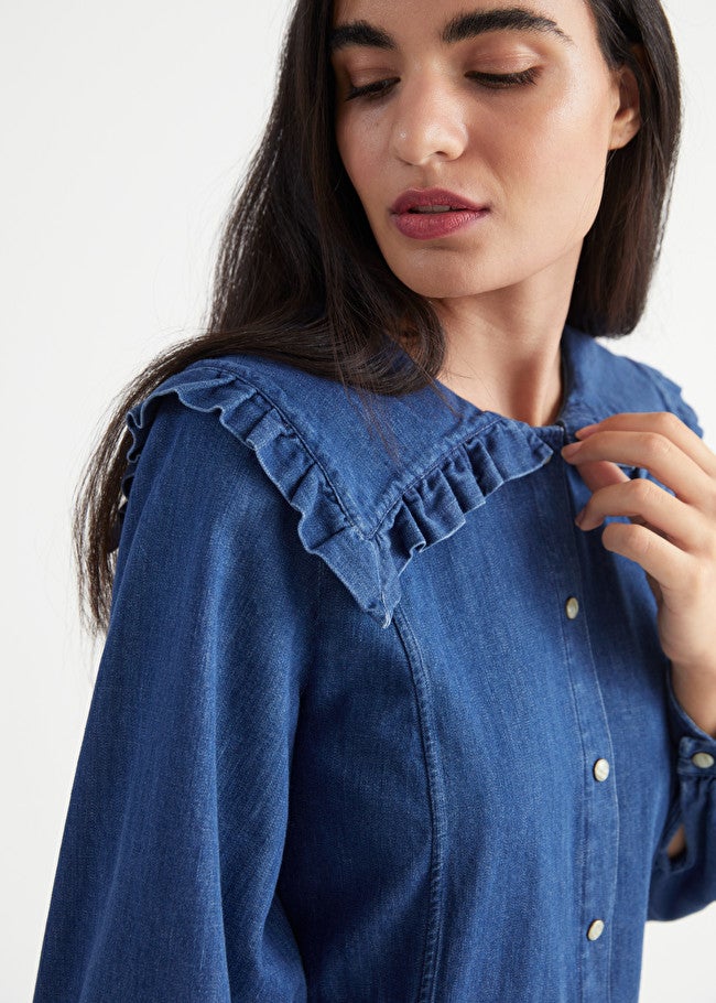 And other stories denim dress on sale