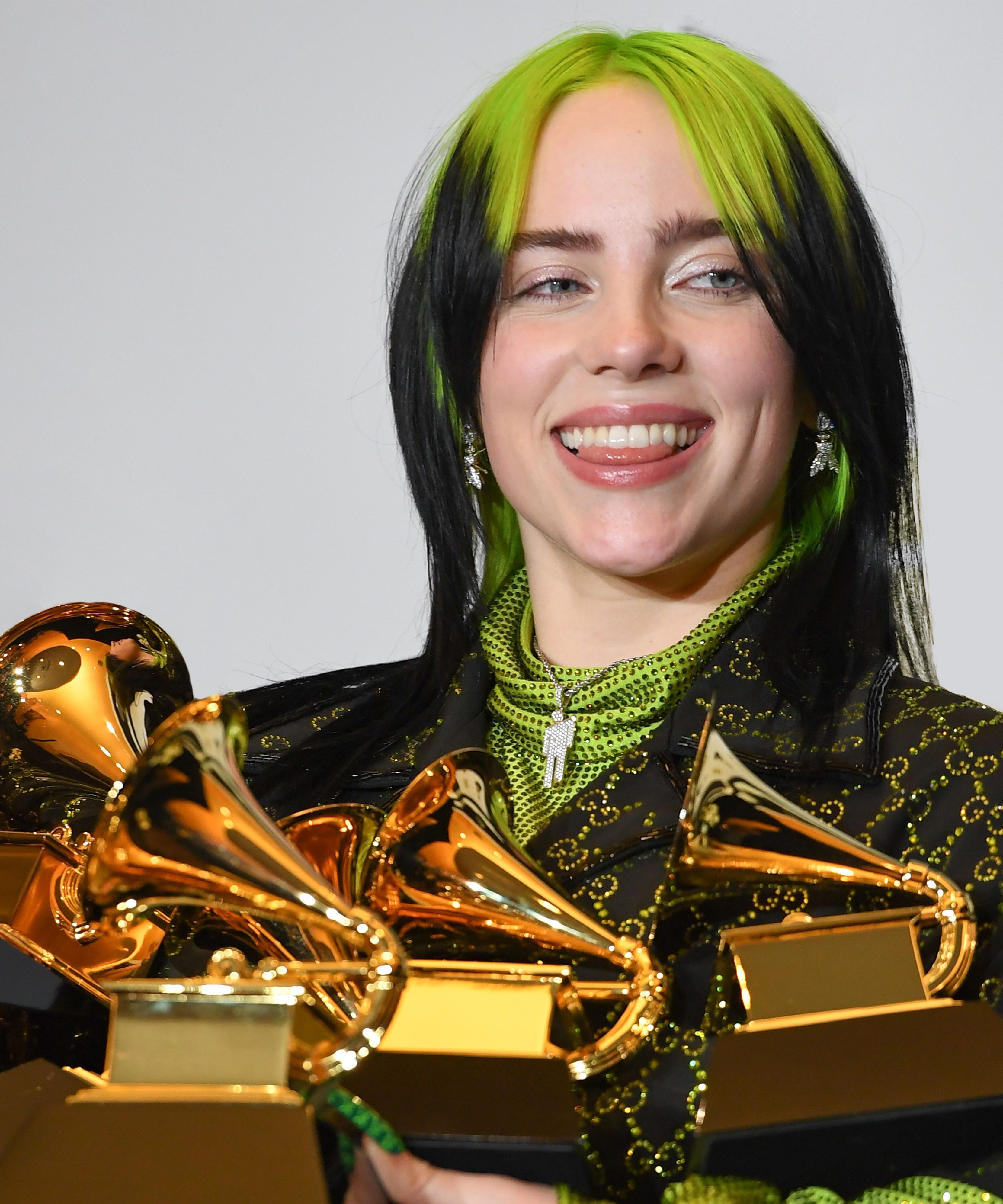 Billie Eilish Dyes Hair Blonde Color With 70s Haircut