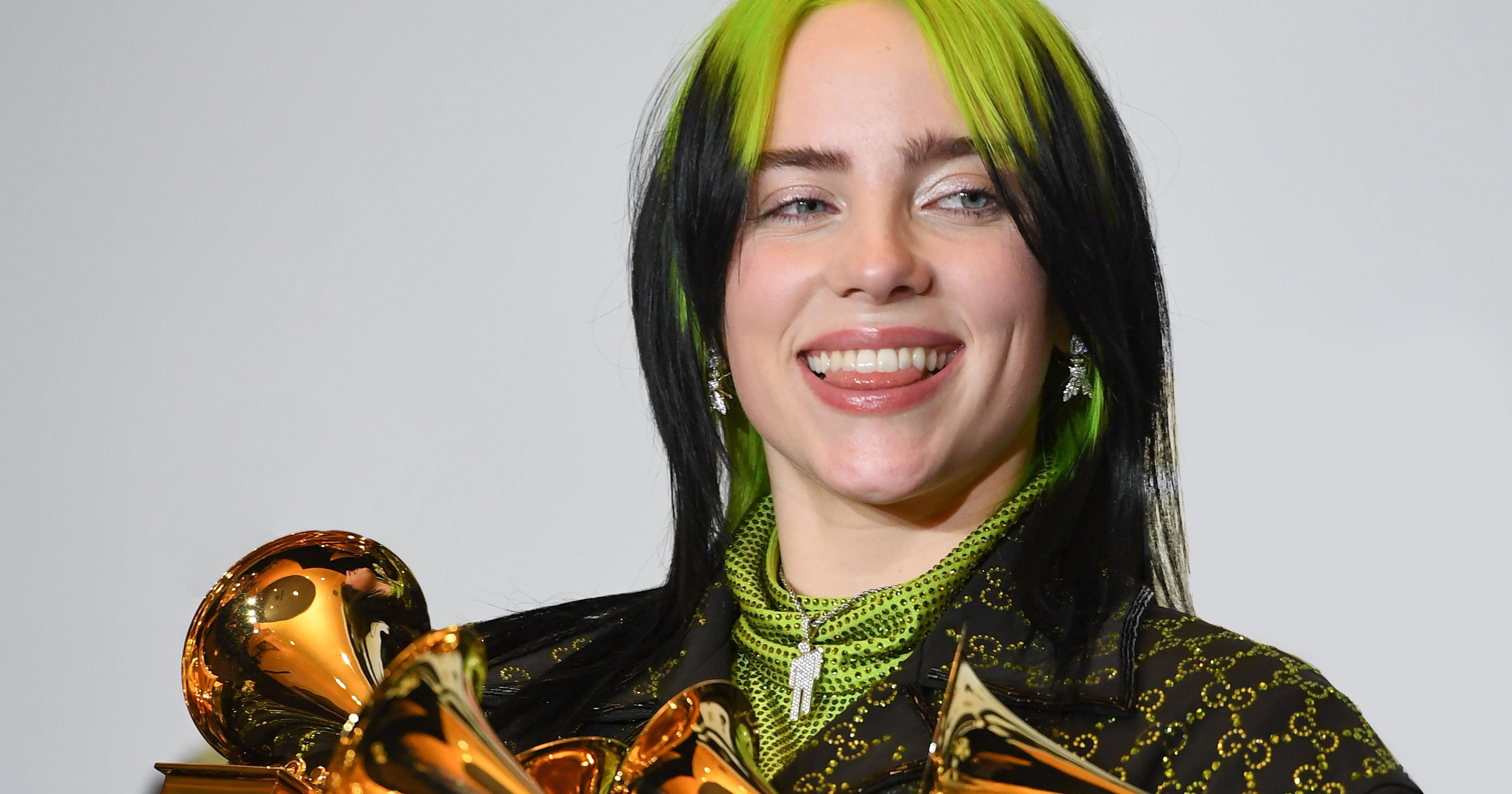 Billie Eilish Dyes Hair Blonde Color With '70s Haircut